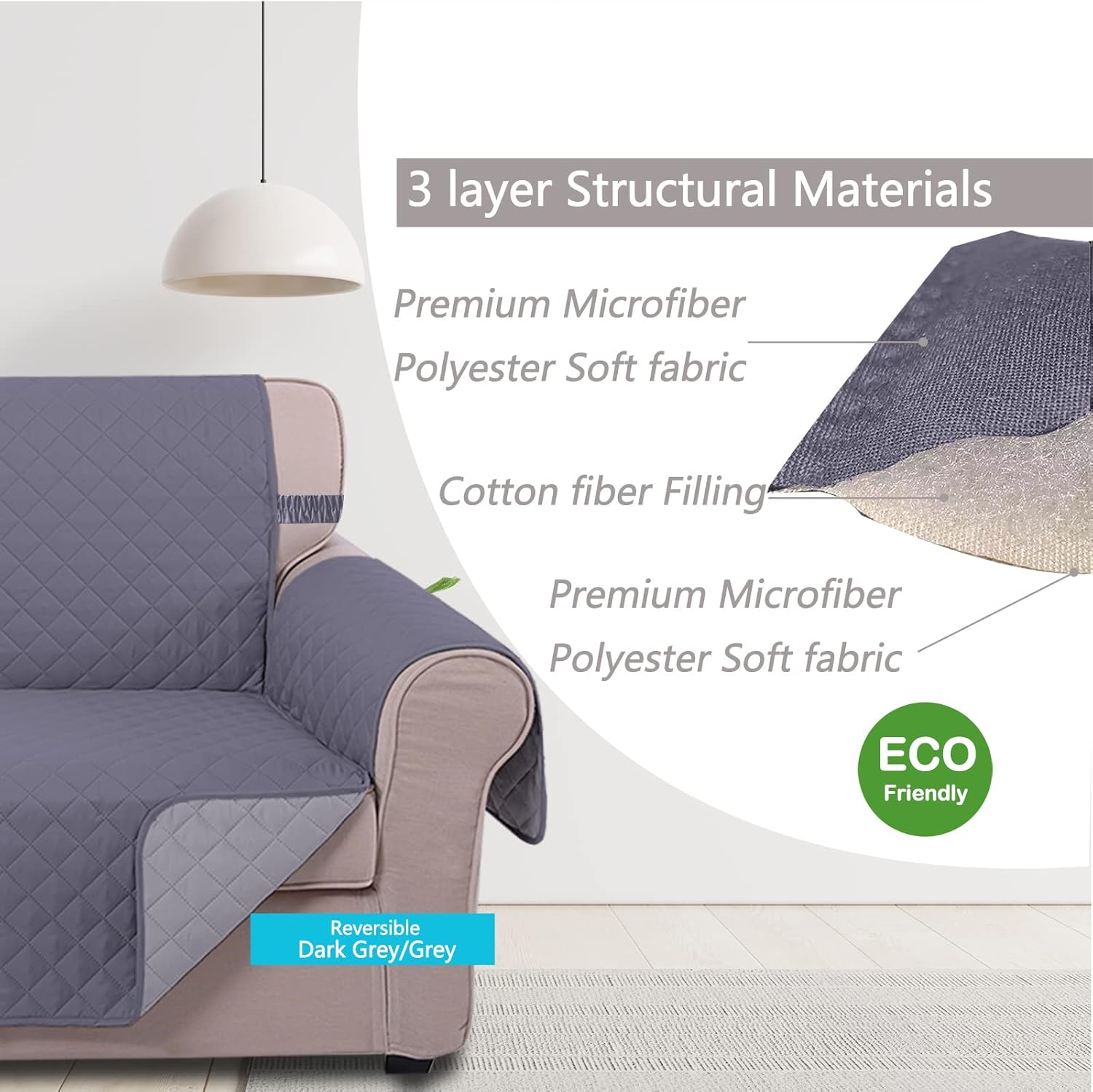 Reversible Sofa Cover Bundles Oversized Sofa V1258-DP02-F-599