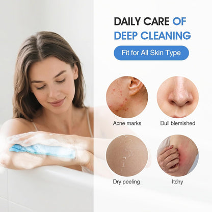 3 Pcs Exfoliating Net Sponge Body Scrubber Bath Towel V1258-DP02-F-610