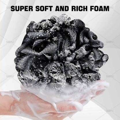 Loofah Bath Sponge Shower Loofa Bath Puff Body Scrubber Exfoliating Soft Premium 4 Pack V1258-DP02-F-613