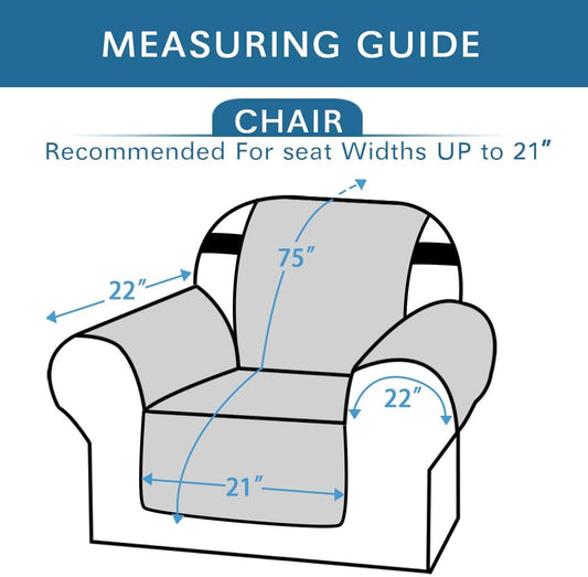 Chair Slipcover Reversible Chair Cover Water Resistant Couch Cover Washable Chair Cover Non-Slip Fabric V1258-DP02-F-625