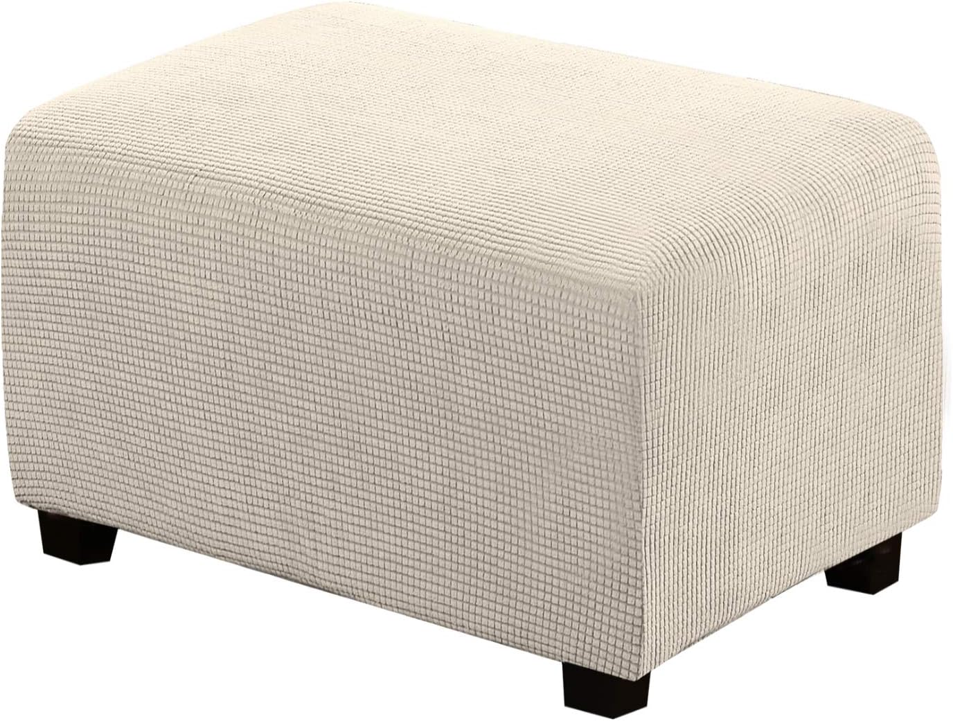 Ottoman Cover Slipcover Rectangle Fit Length 29'-34' Footrest Sofa Slipcovers Stool Cover Footstool Protector V1258-DP02-F-627