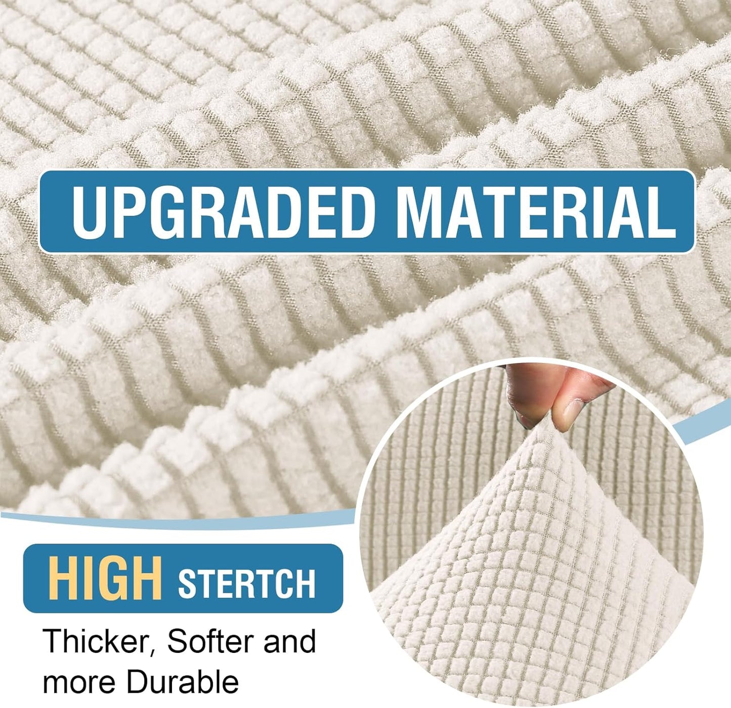 Sectional Couch Covers 8 Pieces Stretch Sofa Covers for Sectional Sofa Set Separate L Shaped Couch Cover for V1258-DP02-F-639