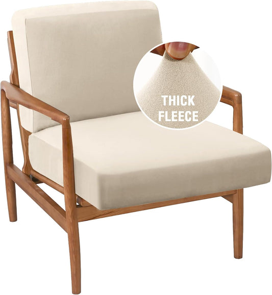 Chair Slip Covers with Arms 2 Piece Sofa Covers Super Stretch Chion Covers for Modern Living Room Chair Soft V1258-DP02-F-640