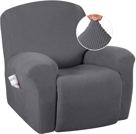 Super Stretch Recliner Couch Covers Chair Cover Form Fitted Non Slip Reclining Slipcovers for Standard Large V1258-DP02-F-642