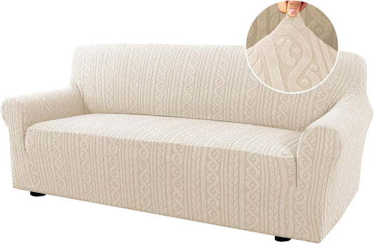 Sofa Cover 1 Piece Stretch Sofa Slipcovers Non Slip Sofa Cover with Elastic Bottom Washable for Kids, Pets V1258-DP02-F-658