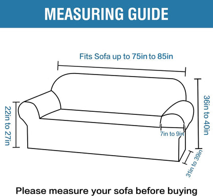 Sofa Cover 1 Piece Stretch Sofa Slipcovers Non Slip Sofa Cover with Elastic Bottom Washable for Kids, Pets V1258-DP02-F-658