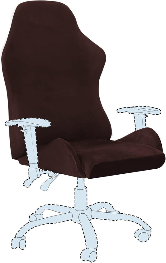 Gaming Chair Covers Slipcover Stretch Seat Chair Cover for Leather Computer Reclining Racing Ruffled Gamer V1258-DP02-F-662