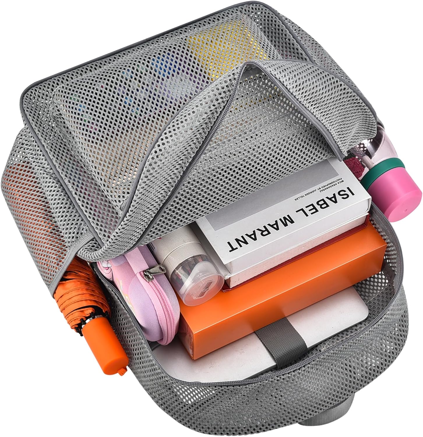 Duty Mesh Backpacks for Adults,See Through Backpack for Swimming Work Outdoor, Diving Backpack Carry Portable V1258-DP02-F-678