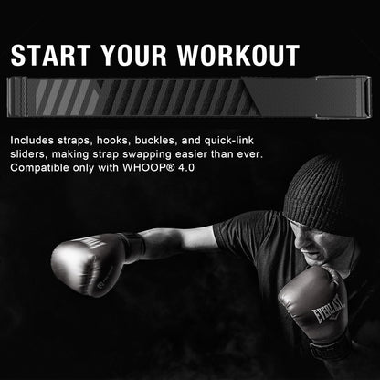 HydroKnit Nylon Sport Band Compatible with Whoop 4.0 | Soft, Elastic, Fast-Drying, Water-Resistant, and V1258-DP02-F-687