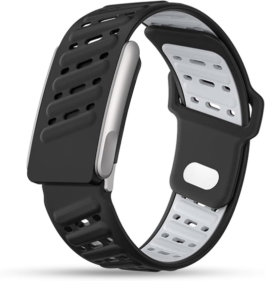 Modified Silicone Sport Replacement Band Compatible with WHOOP 5.0, One, Peak, and Life Fitness Tracker - V1258-DP02-F-689