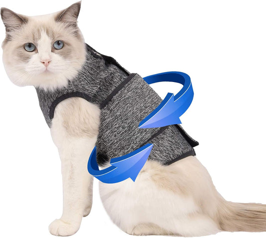 Cat Anxiety Jacket, Anxiety Vest for Cats, Cat Anti Anxiety Vest, Shirt for Cat, Cats Calming Wrap Vet V1258-DP02-F-695