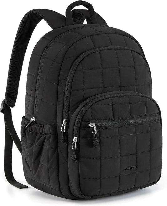 College Laptop Backpack, Travel Backpack for Women, Quilted Casual Daypack, Water-Resistant Bookbag for 15.6 V1258-DP02-F-7