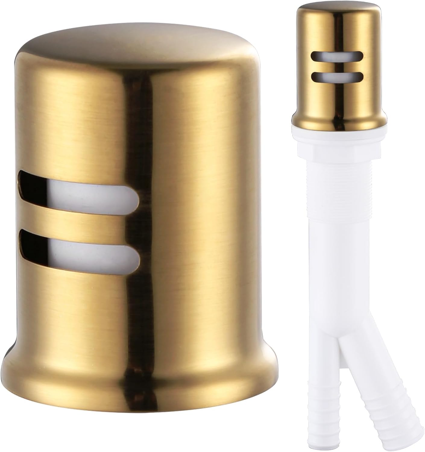 Dishwasher Air Gap Cover, Dishwasher Air Gap Cap for Kitchen Sink, Solid Brass Dishwasher Overflow Vent Cap V1258-DP02-F-70