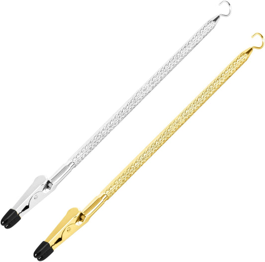 Bracelet Helper Tool with Hook - Fastener Helper Tool for Bracelet, Necklace, Jewelry, Watch - Silver, Gold, V1258-DP02-F-721