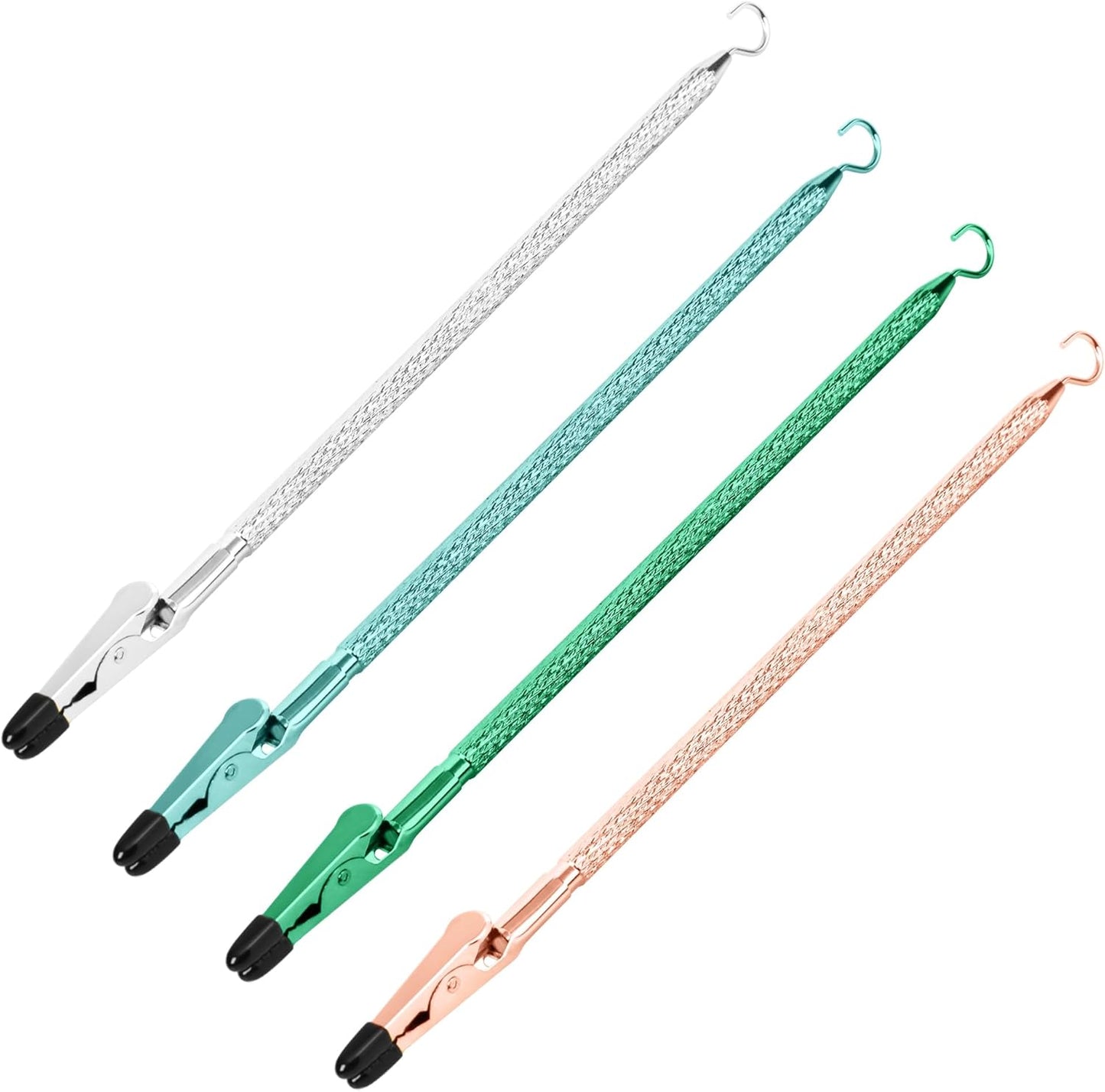 Bracelet Helper Tool with Hook - Fastener Helper Tool for Bracelet, Necklace, Jewelry, Watch - Silver, Teal, V1258-DP02-F-722