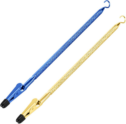 Bracelet Helper Tool with Hook - Fastener Helper Tool for Bracelet, Necklace, Jewelry, Watch - Blue, Gold, V1258-DP02-F-723
