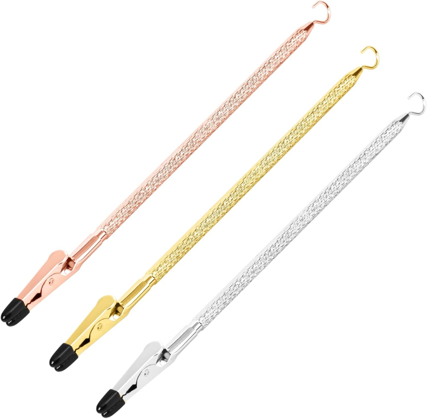 Bracelet Helper Tool with Hook - Fastener Helper Tool for Bracelet, Necklace, Jewelry, Watch - Rose, Gold, V1258-DP02-F-724