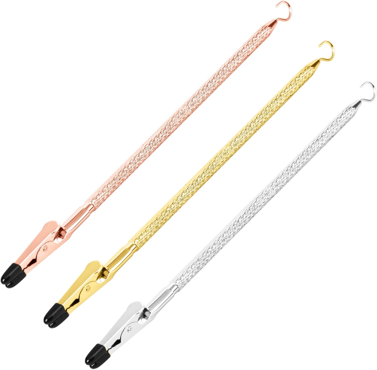 Bracelet Helper Tool with Hook - Fastener Helper Tool for Bracelet, Necklace, Jewelry, Watch - Rose, Gold, V1258-DP02-F-724