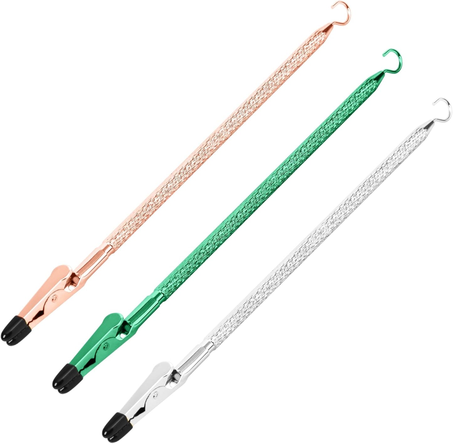 Bracelet Helper Tool with Hook - Fastener Helper Tool for Bracelet, Necklace, Jewelry, Watch - Rose, Emerald, V1258-DP02-F-728
