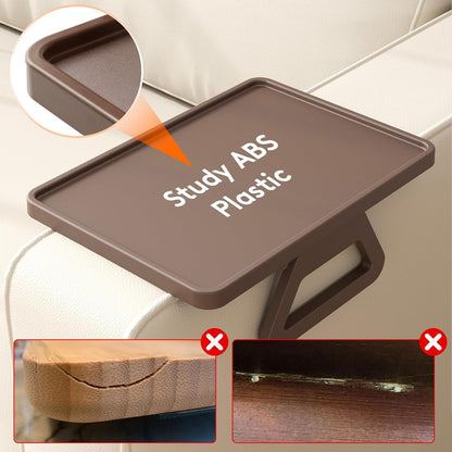 Plastic Rotating Couch Armrest Table, Adjtable Sofa Arm Clip Holder Tray for Snack/Fast Food/Fruit/Drink, V1258-DP02-F-738