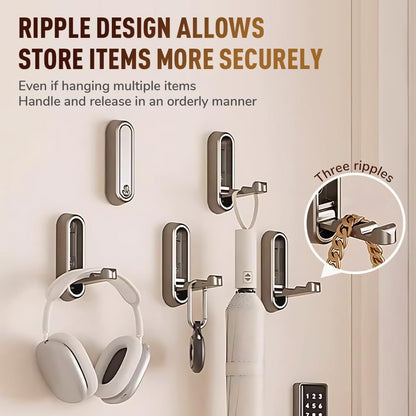 Folding Coat Hooks,Retractable Wall Closet Hooks,Heavy Duty Hook Bathroom Towel Hooks Robe Hooks Wall Mounted V1258-DP02-F-752