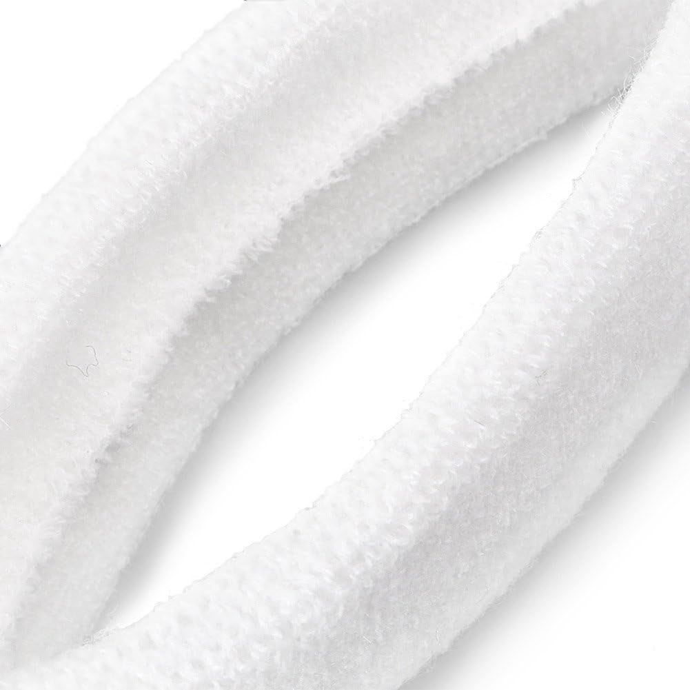 10 PCS White Unisex Sports Sweatband Headband Sweat Absorbing Terry Cloth Bands V1258-DP02-F-757