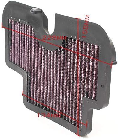 Motorcycle Air Cleaner Filter Element Assembly Replacement Compatible Fits for 2006-2008 Kawasaki EX650A V1258-DP02-F-759