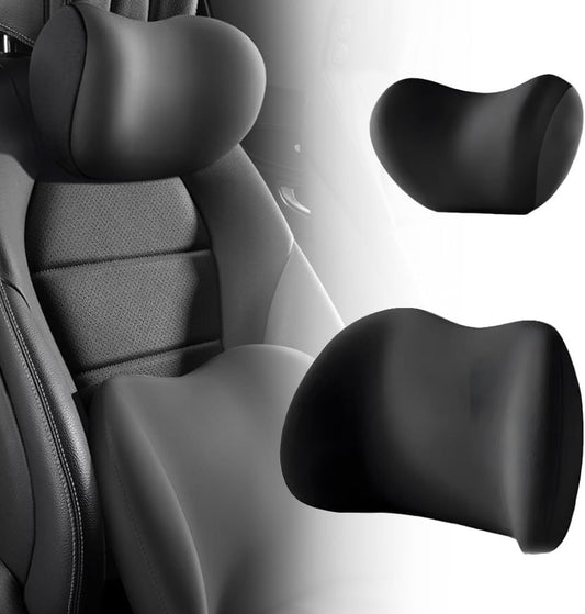Car Headrest & Lumbar Support Cushion, Ergonomic Car Seat Headrest & Lumbar Cushion with Adjustable Strap for V1258-DP02-F-774
