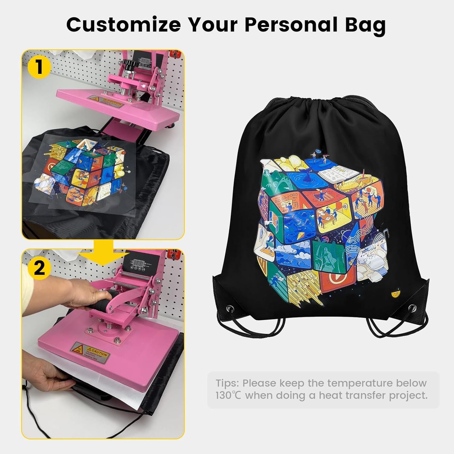 100 Pcs Drawstring Bags Bulk - Lightweight Drawstring Backpack, Cinch Bag for Party Sport Gym Trip Gift - 20 V1258-DP02-F-785
