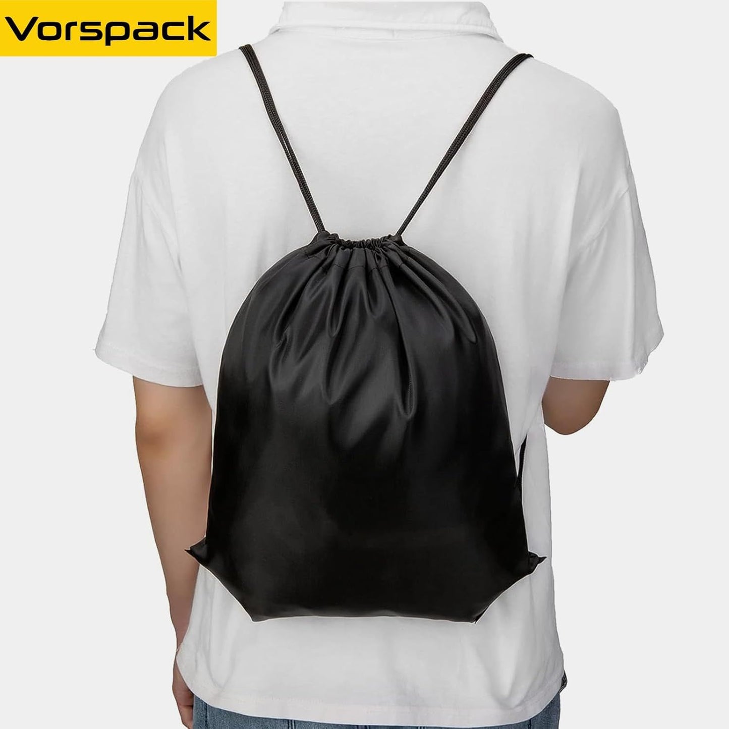 100 Pcs Drawstring Bags Bulk - Lightweight Drawstring Backpack, Cinch Bag for Party Sport Gym Trip Gift - 20 V1258-DP02-F-785