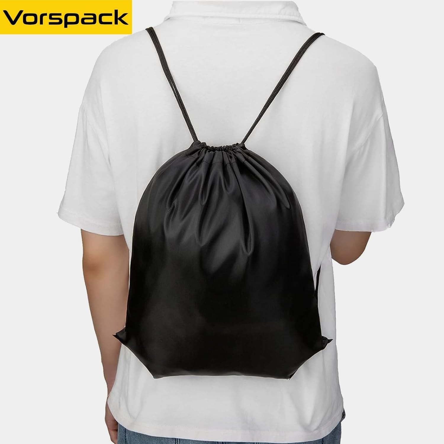 100 Pcs Drawstring Bags Bulk - Lightweight Drawstring Backpack, Cinch Bag for Party Sport Gym Trip Gift - 20 V1258-DP02-F-785