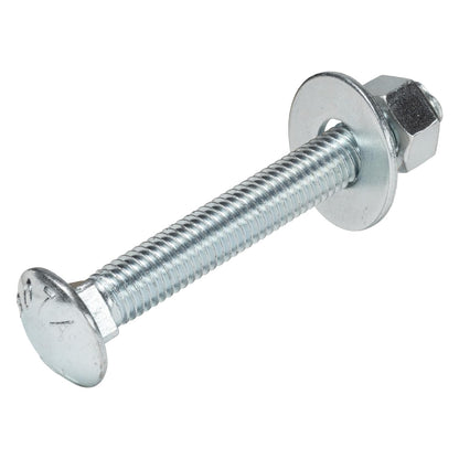 1/2" x 4" (25 Pack) Zinc Carriage Bolt Kit, Grade 307A by Makers Bolt V1258-DP02-F-79