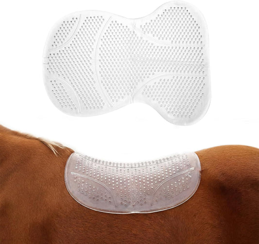 Non Slip Gel Saddle Pad for Horse TPE Half Pad for Back Breathable Provide Ample Cushioning for Injury V1258-DP02-F-798