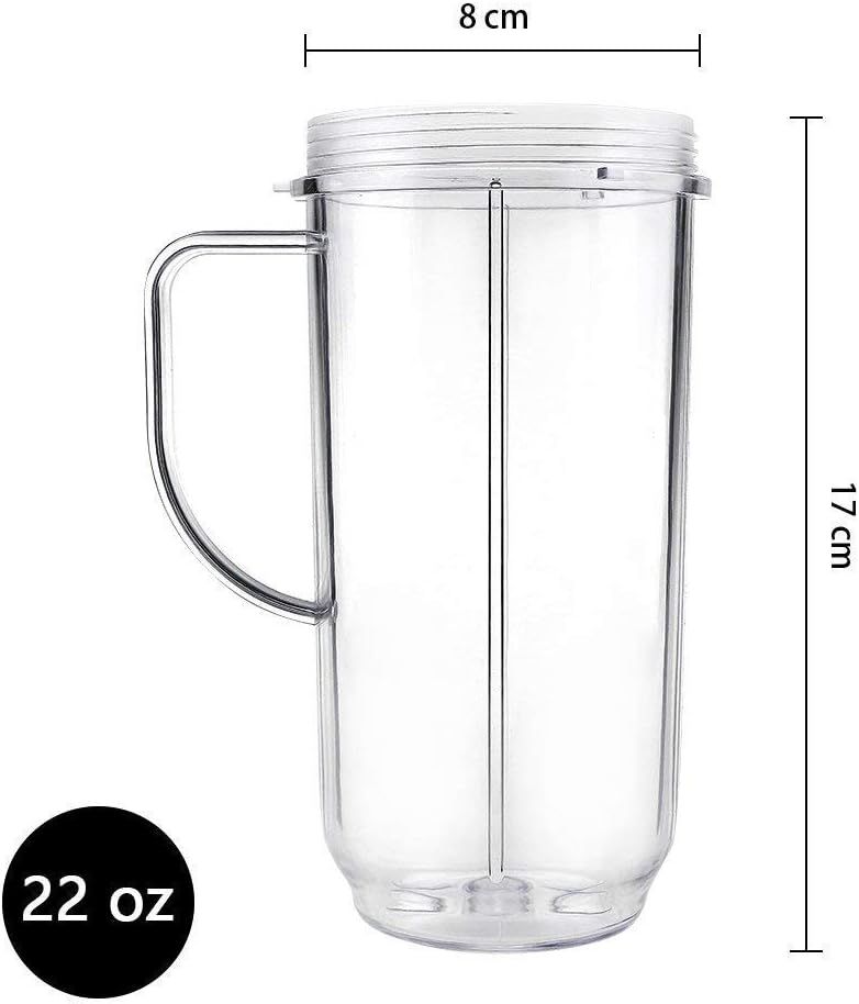 2X Cross blade with replacement 22oz cup for 250w Magic bullet MB1001 Blender V1258-DP02-F-807