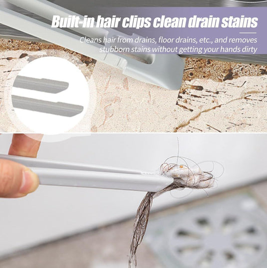 Multi-Function Rotating Crevice Cleaning Brush, 360 degrees Rotating No Dead Corners Crevice Gap Brush Hard V1258-DP02-F-810
