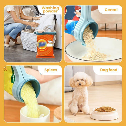 Bag Clip with Pour Spout, Food Bag Sealing Clip, Reusable Plastic Cap Sealer (4) V1258-DP02-F-815