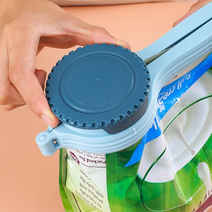 Bag Clip with Pour Spout, Food Bag Sealing Clip, Reusable Plastic Cap Sealer (4) V1258-DP02-F-815