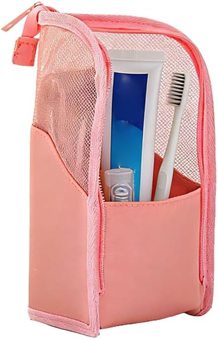 Standing Toiletry Bag, 2026 New Portable Lightweight Travel Toiletry Bag Nylon Travel Toothbrush Storage V1258-DP02-F-819