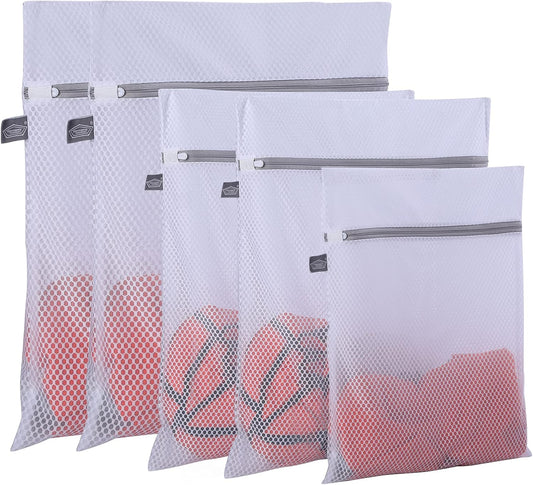 Kimmama Laundry Mesh Wash Bags, Lingerie Bags for Washing Delicates, Mesh Laundry Bags for Washing Machine, V1258-DP02-F-82