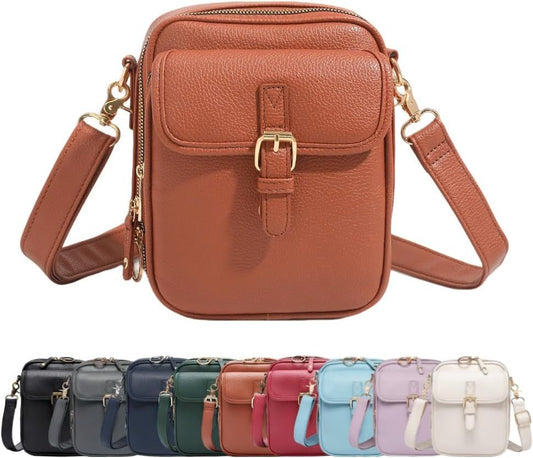 Vintage Large Capacity Messenger Bag, 2026 New Double Layer Large Capacity Messenger Bag Crossbody Leather V1258-DP02-F-820