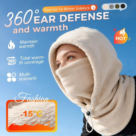 Windproof Winter Mask Hat, 2026 New Winter Balaclava Ski Thermal Fleece Hoodie Mask Neck Cover Warm Sports V1258-DP02-F-821