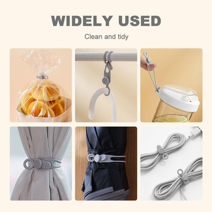 Data Cable Organizer, 2025 New Silicone Cable Ties Reusable Cable Management Organizer for Bundling and V1258-DP02-F-823