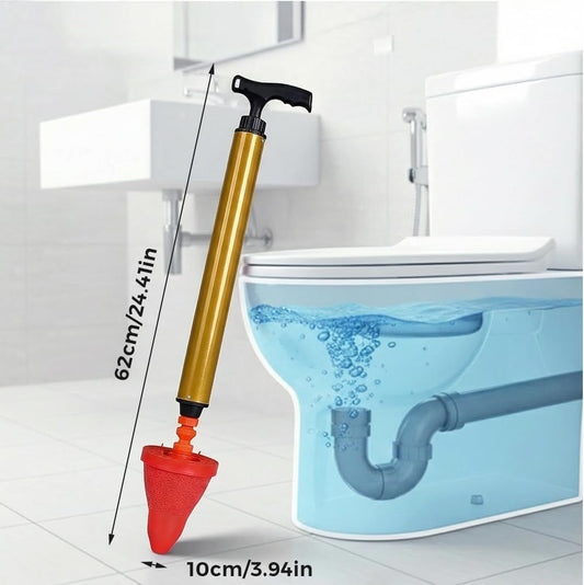 Multipurpose Household High Pressure Toilet Plunger, 2026 Upgraded Powerful Air Drain Unclogger Heavy Duty V1258-DP02-F-828