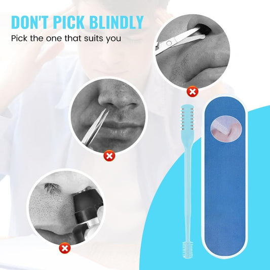 Nasal Hair Cutter, 2024 New Double Sided Nose Hair Knife Manual Nose Trimmer, 360 Rotating Nasal Razor Cutter V1258-DP02-F-836