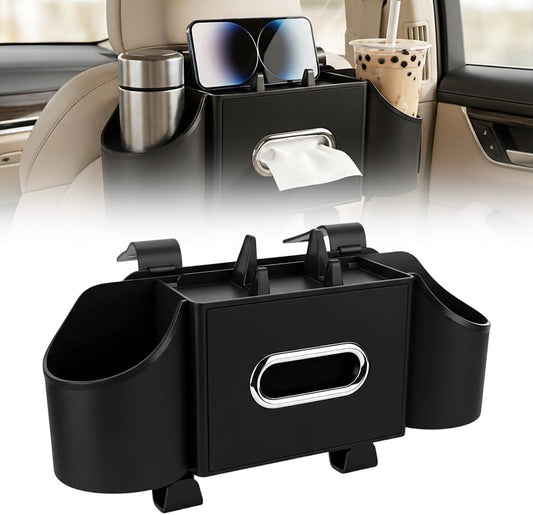 4-in-1 Car Backseat Organizer with Cup Holder, 2026 Upgraded Multifunctional Car Back Seat Organizer with V1258-DP02-F-839