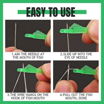 Automatic Sewing Needle Threader, Fish Type Quick Needle Threaders for Hand Sewing, Sewing Machine Needle V1258-DP02-F-854