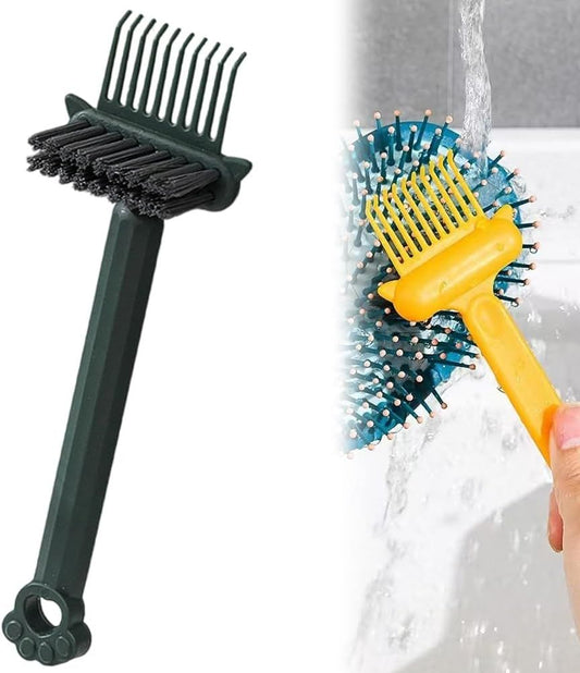 2-in-1 Hair Brush Cleaner Tool, Effortlessly Removes Hair & Dust from Combs, Mini Cleaning Rake with Pick & V1258-DP02-F-856