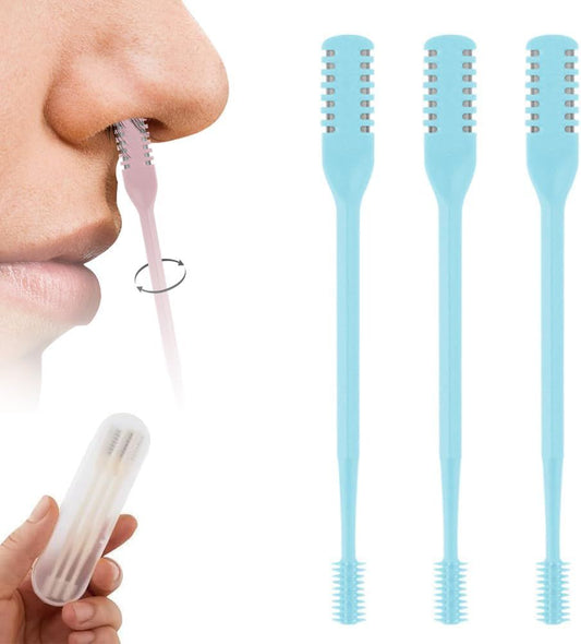 2-in-1 Nose Hair Trimmer for Men & Women, Manual 360 degrees Rotating Multifunctional Nasal Hair Cutter & Ear V1258-DP02-F-865