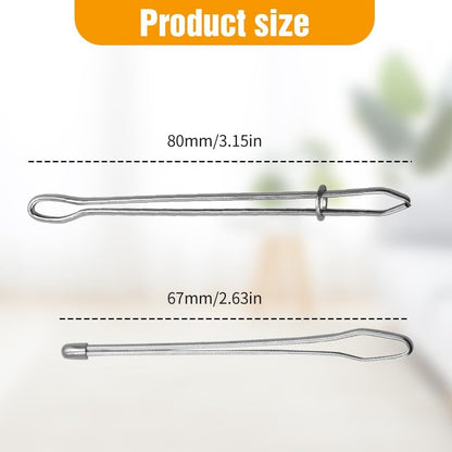 DIY Rope Threader Clip, Metal Easy Pull Drawstring Threader Tool with Tweezer Sewing Tool for Drawstring V1258-DP02-F-866