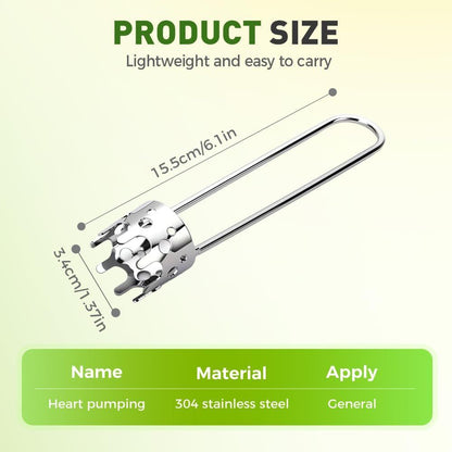 Apple Corer Tool, 2PCS Stainless Steel Fruit & Vegetable Corers for Red Bell Peppers, Apples, Pears - Easy V1258-DP02-F-867